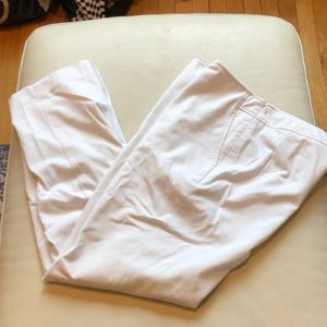 Talbots white straight leg dress pants